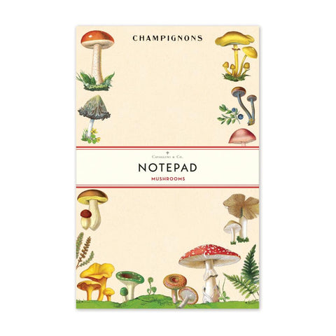 Cavallini Notepad - Mushrooms