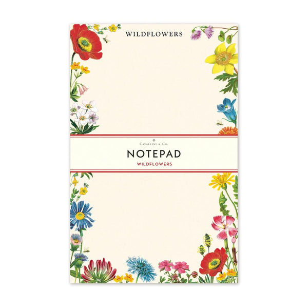 Cavallini Notepad - Wildflowers – Midoco Art & Office Supplies