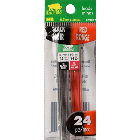 Buffalo Mechanical Pencil Leads - Red & Black