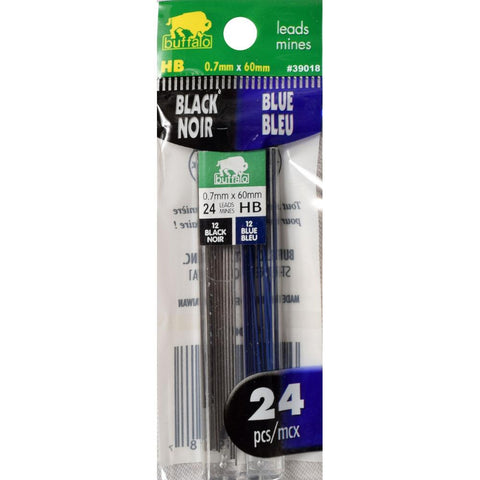 Buffalo Mechanical Pencil Leads - Blue & Black