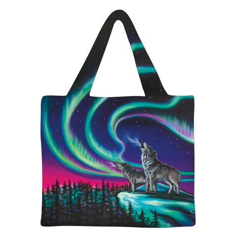 Indigenous Collection Reusable Shopping Bag - Amy Keller-Rempp: Sky Dance - Wolf Song