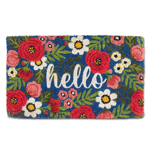 Abbott Doormat - Floral Hello (Í)