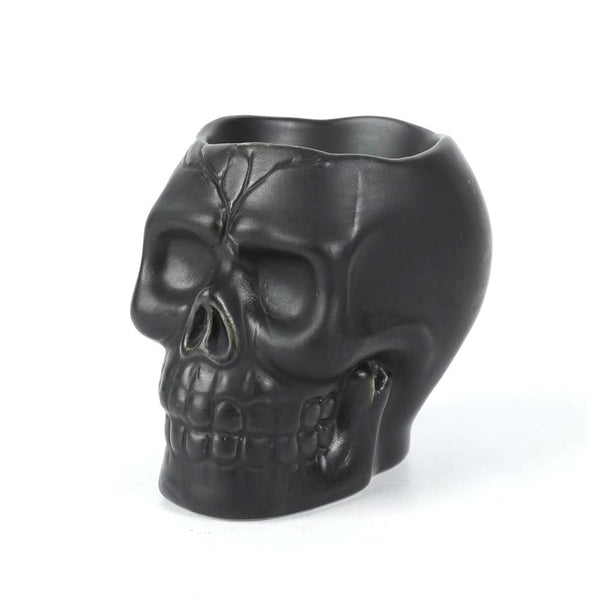 Ghostly Ghouls Ceramic Skull Tealight Holder