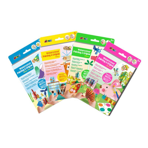 Avenir Watercolour Painting & Origami Kit, Assorted