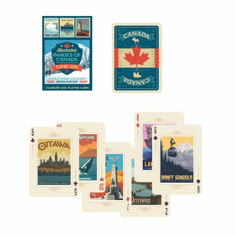 Peak Time Playing Cards - Images of Canada