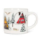 Abbott Bone China Mug 14oz Winter Cabins