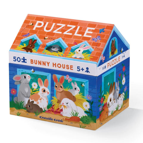 Crocodile Creek 50pc Puzzle - Bunny House