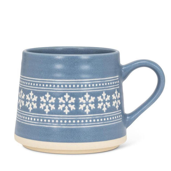 Abbott Stoneware Mug 14oz Snowflakes