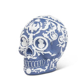 Abbott Embossed Scroll Skull - Blue