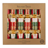Silver Tree Holiday Crackers 6pk ECO Nutcrackers