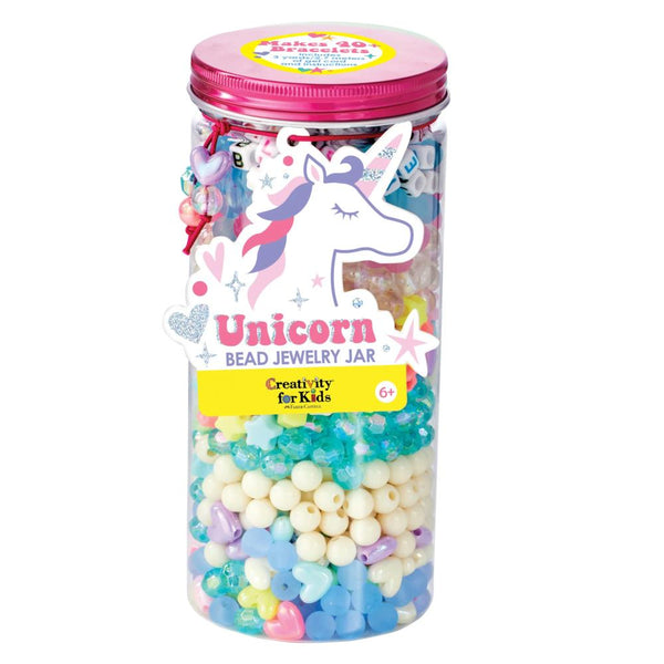 Creativity for Kids Bead Jewelry Jar - Unicorn