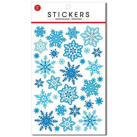 Santa's Secrets Christmas Hologram Stickers - Snowflakes