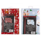 Paper Trendz Christmas Gift Wrap & Go Set with Greeting Card, Assorted