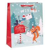 Paper Trendz Holiday Gift Bag, Large - Critter Letterbox