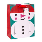 Paper Trendz Holiday Gift Bag, Medium - Snowman