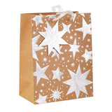 Paper Trendz Gift Bag, Medium - Silver Stars