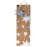 Paper Trendz Gift Bag, Bottle Sized - Silver Stars