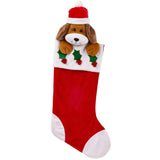 Santa's Secrets Christmas Stocking 20" - Plush Dog