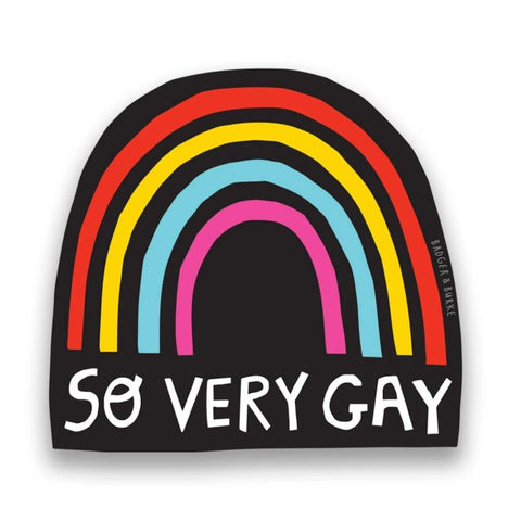 Badger & Burke Vinyl Sticker - So Very Gay