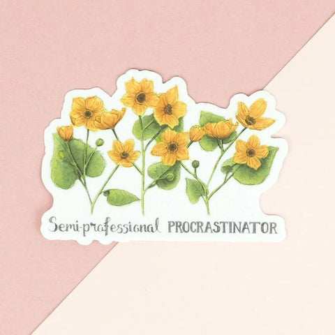 Naughty Florals Vinyl Sticker - Semi-Professional Procrastinator