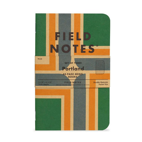 Field Notes Portland Edition Memo Books 3pk Graph