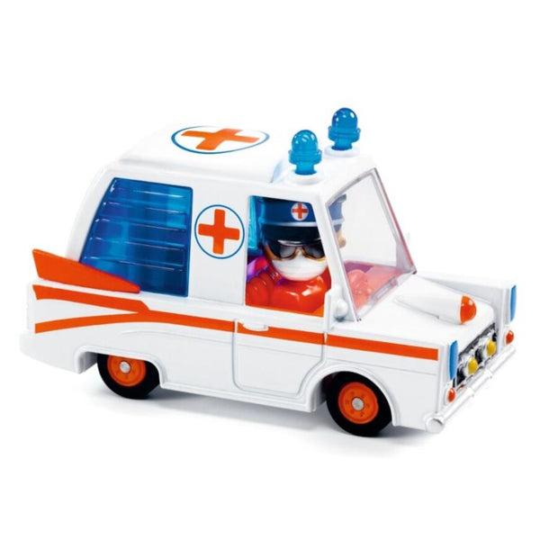 Djeco Crazy Motors Toy Car - Hurry Ambulance