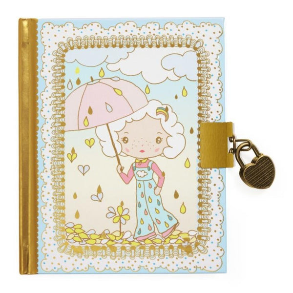 Djeco Tinyly Locked Diary - Prunelle Secret Notebook