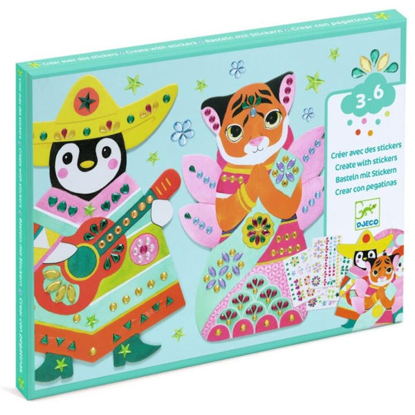 Djeco Create With Stickers - Rhinestones
