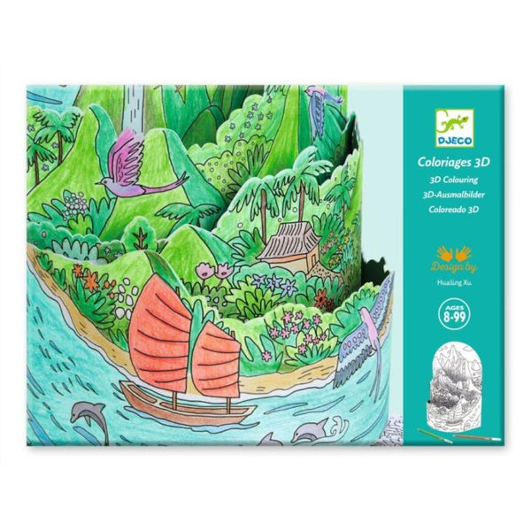 Djeco 3D Colouring Kit - On Top Of My Island