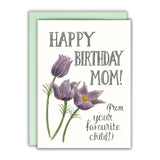 Naughty Florals Birthday Card - From Your Favourite Child