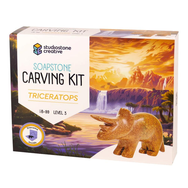 Studiostone Creative Soapstone Carving Kit - Triceratops