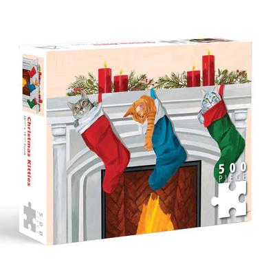 Allport Editions Puzzle 500pc Stocking Cats