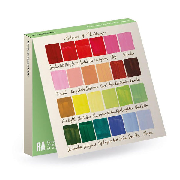 Susannah Garrod Boxed Christmas Cards 10pk - Colours of Christmas