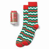 Little Blue House Men's Beer Can Socks - Jingle All The Way