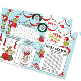 Amscan Grinch Activity Placemat Kit 24pk