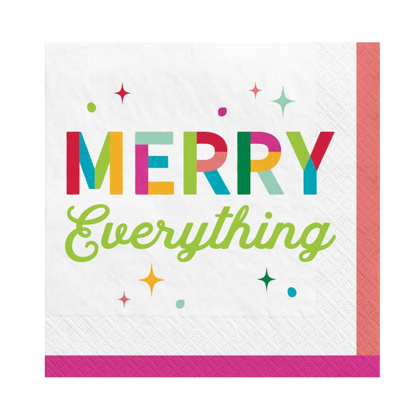 Amscan Beverage Napkins 40pk - Merry Everything