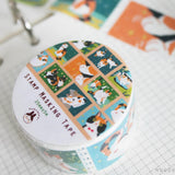Mugobunni Washi Tape, Stamp Style - Calico Cat