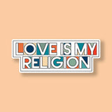 Prickly Cactus Collage Sticker - Love Is My Religion