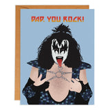 Kitsch Culture Greeting Card - Dad, You Rock!