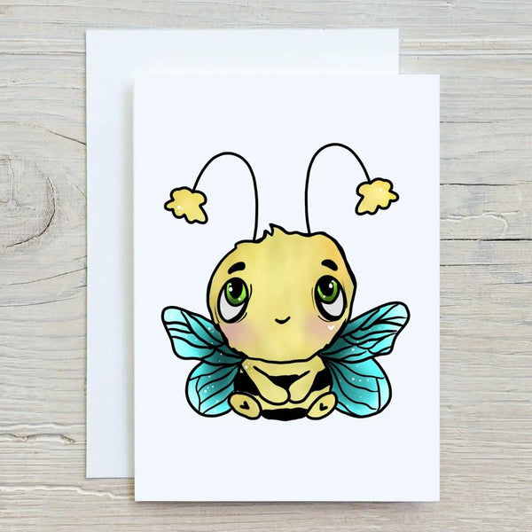 Rebel & Siren Greeting Card - Cute Bee