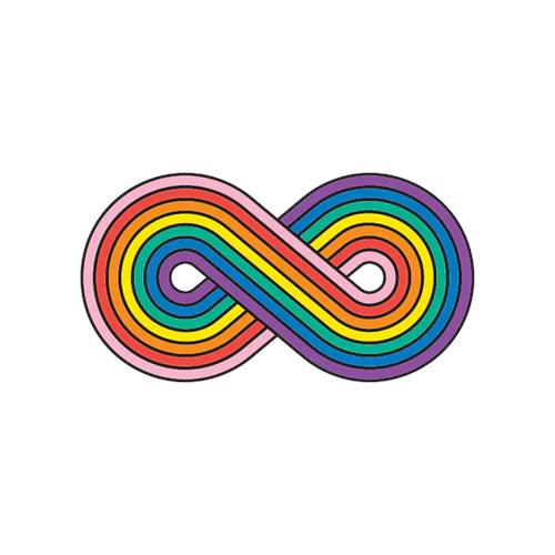 Tattly Temporary Tattoos 2pk - Forever Rainbow