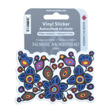 Oscardo Vinyl Sticker - Norval Morrisseau: Flowers and Birds