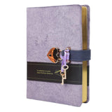 Victoria's Journals Heart Lock Diary - Blue-Purple
