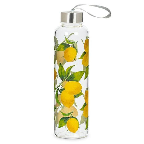 Abbott Glass Water Bottle 18oz Lemon Tree