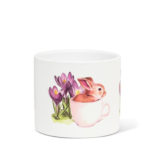 Abbott Planter - Small Bunny & Crocus