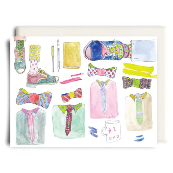 Inkwell Greeting Card - #1 Dad
