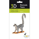 Fridolin 3D Paper Model - Lemur