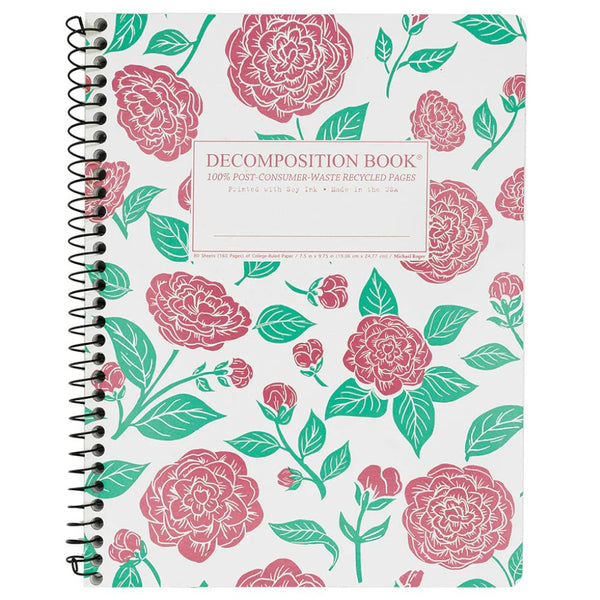 Decomposition Notebook, Coilbound - Camellias