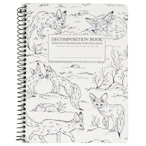 Decomposition Notebook, Coilbound - Fennec Foxes