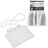Merangue ID Badge Holders with String 10pk